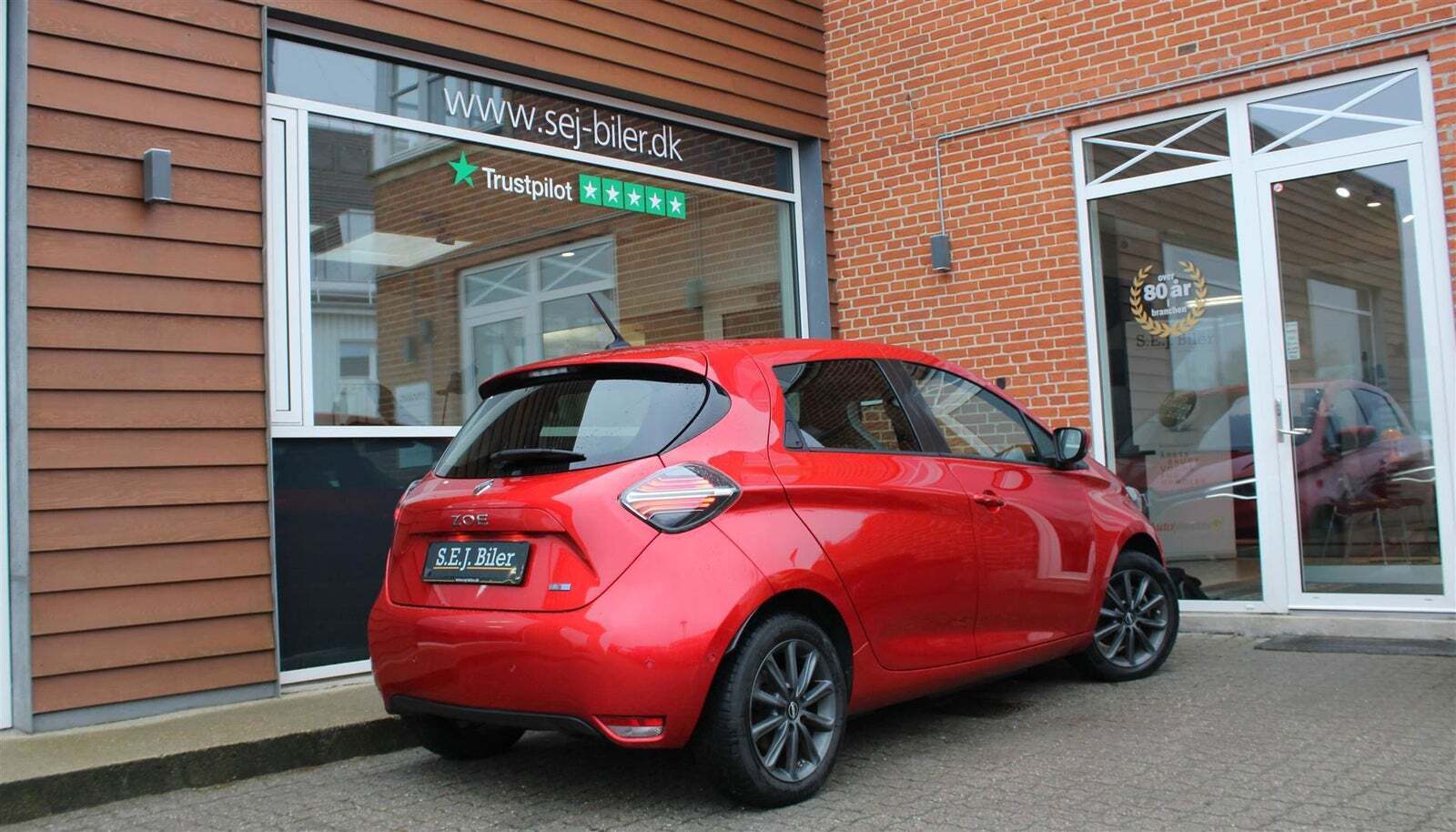 Rød Renault Zoe fra 2021