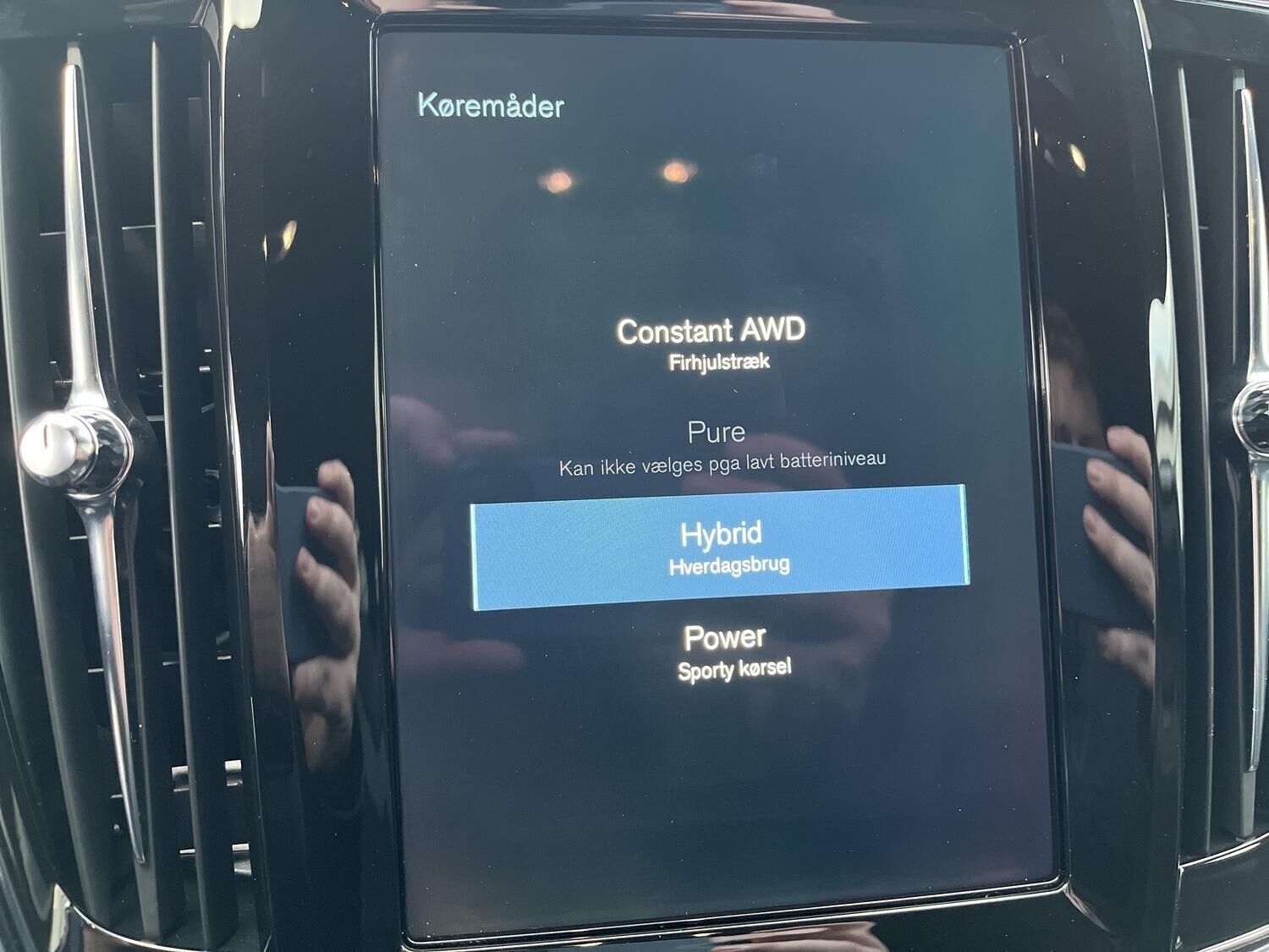 Sort Volvo V90 fra 2021