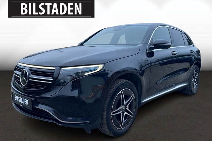 Sort Mercedes EQC400 fra 2022 set udefra