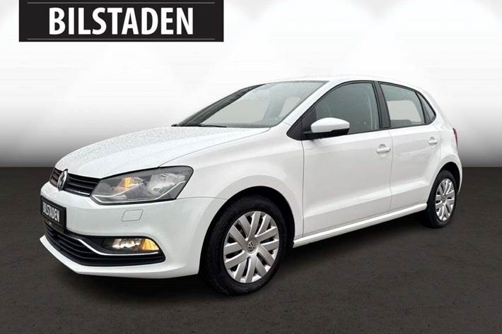 Hvid VW Polo fra 2015 set udefra