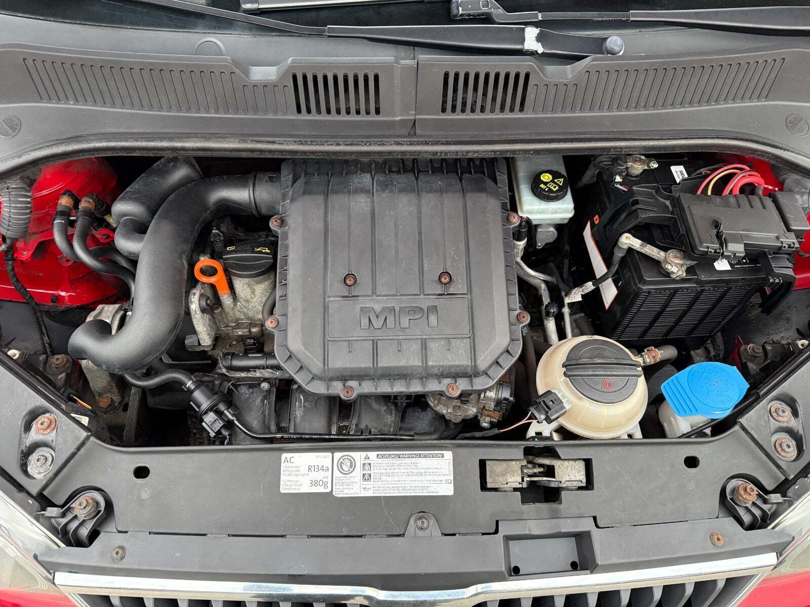 Rød Skoda Citigo fra 2013