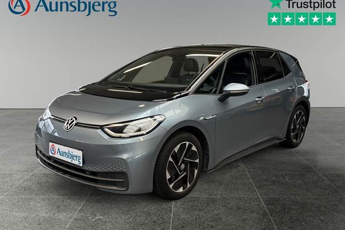Blå VW ID.3 fra 2022 set udefra