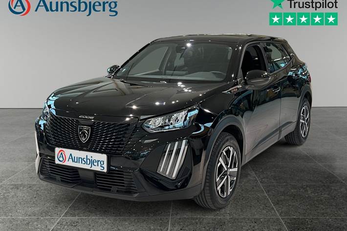 Sort Peugeot e-2008 fra 2025 set udefra