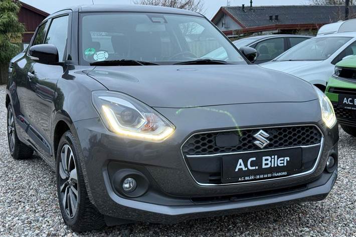 Grå Suzuki Swift fra 2018 set udefra