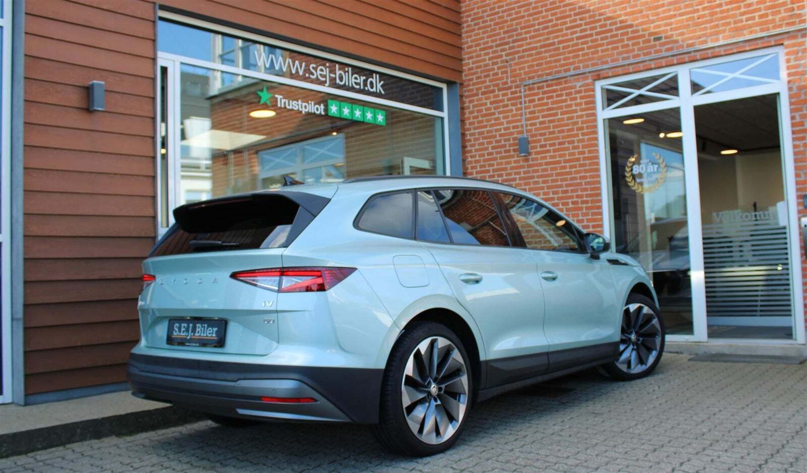 Grøn Skoda Enyaq fra 2022