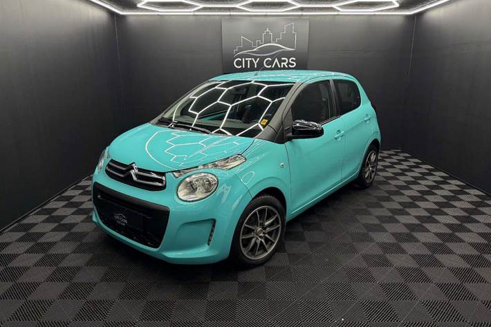 Blå Citroën C1 fra 2016 set udefra