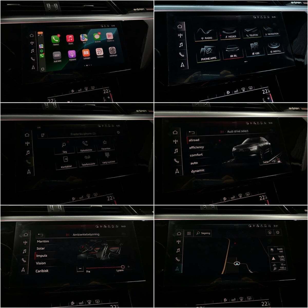 Sølv Audi e-tron fra 2019