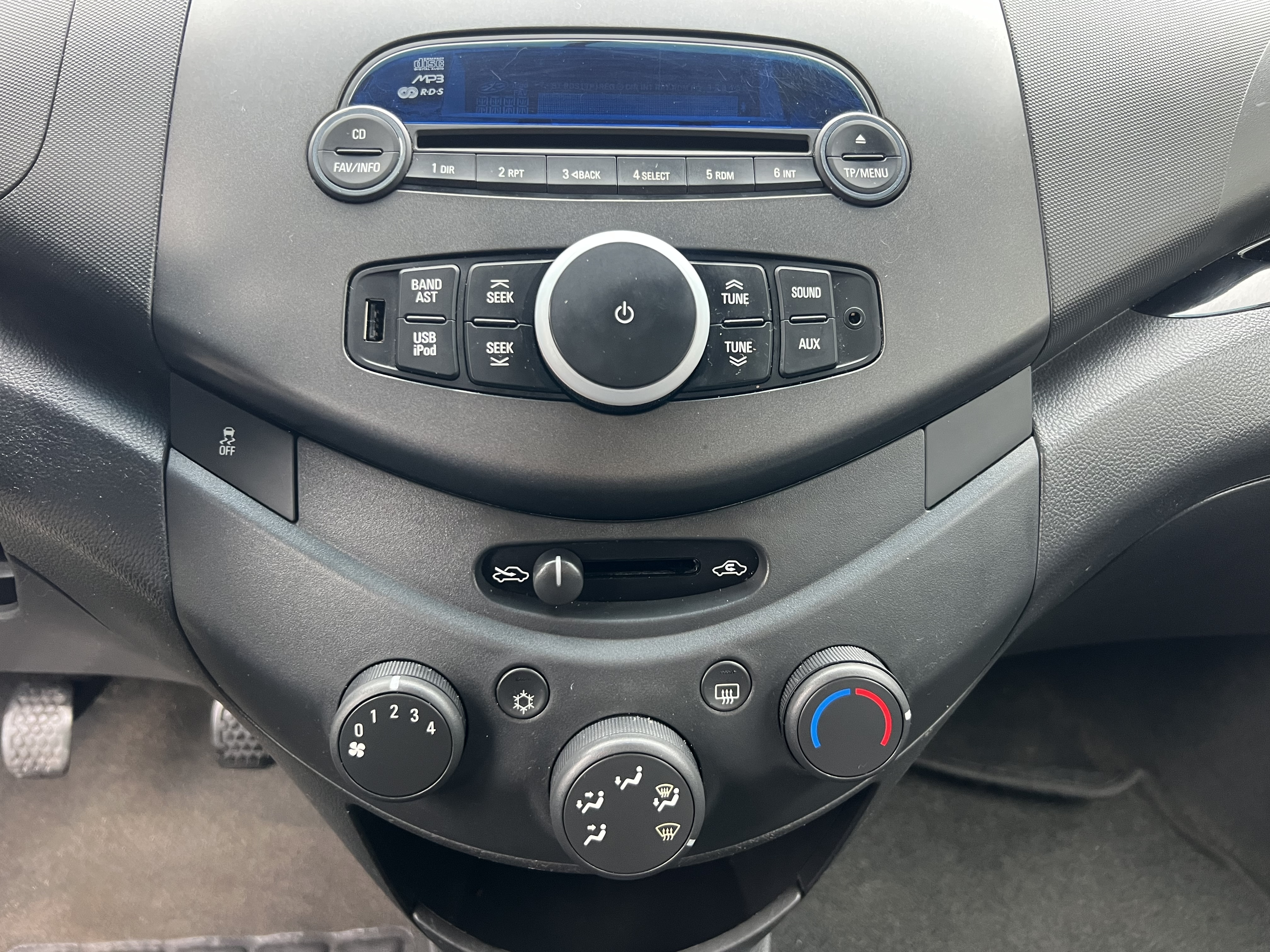 Grøn Chevrolet Spark fra 2012