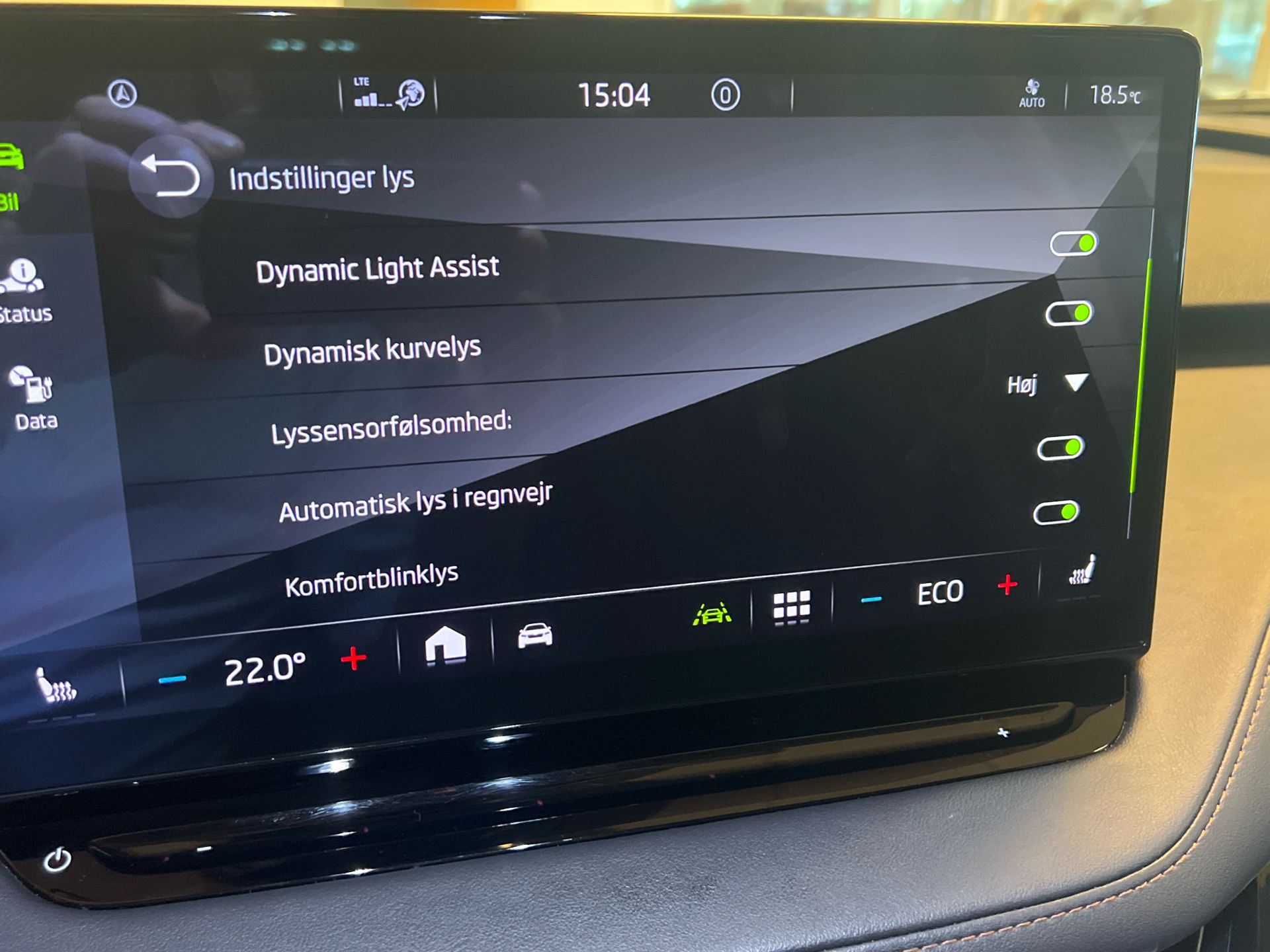 Grå Skoda Enyaq iV fra 2021