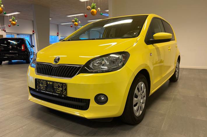 Gul Skoda Citigo fra 2017