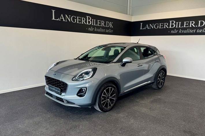 Grå Ford Puma fra 2021 set udefra