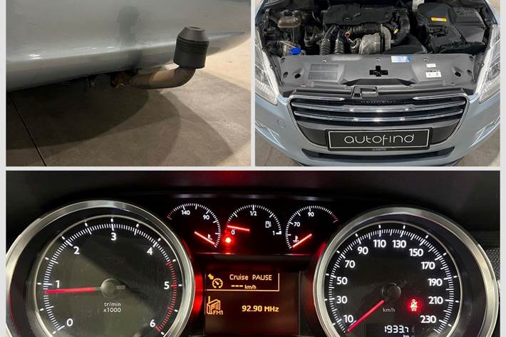 Blå Peugeot 508 fra 2012