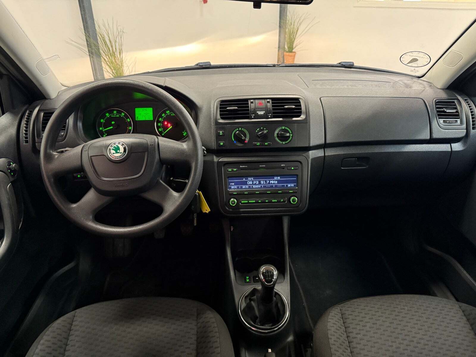 Grøn Skoda Fabia fra 2011