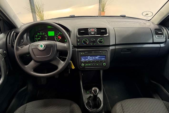 Grøn Skoda Fabia fra 2011