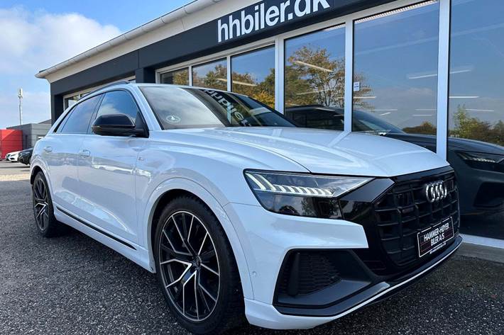 Hvid Audi Q8 fra 2019
