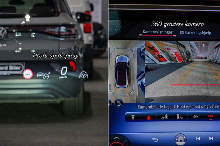 Grå Mercedes EQE350 fra 2022