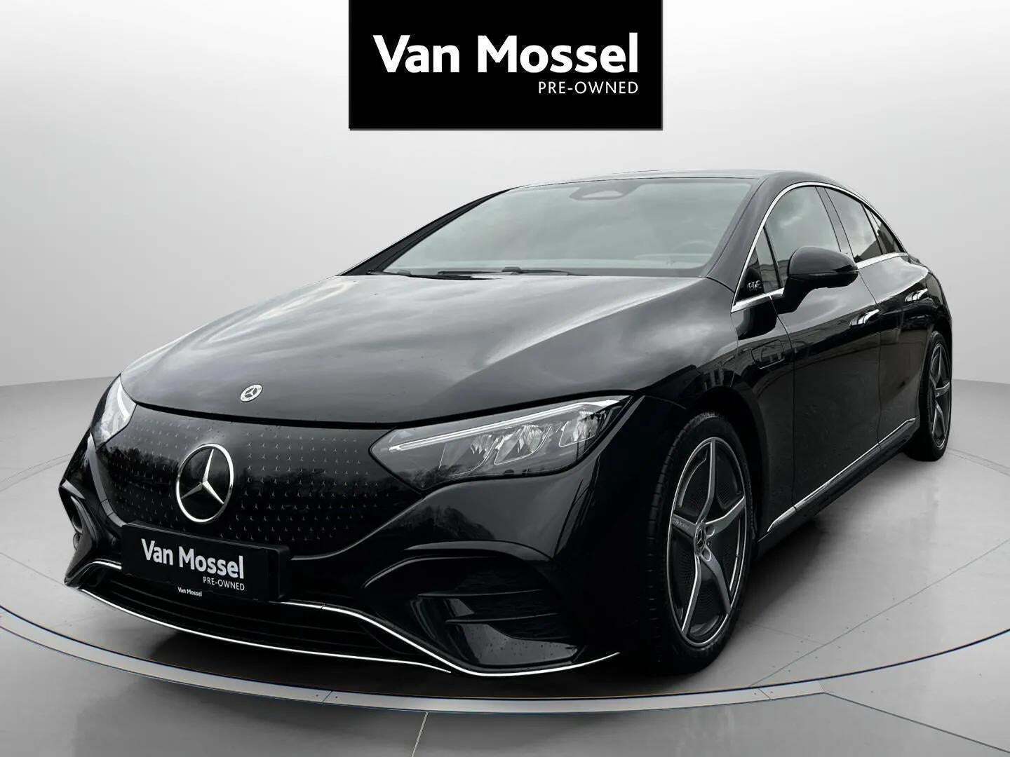 Sort Mercedes EQE350+ fra 2025
