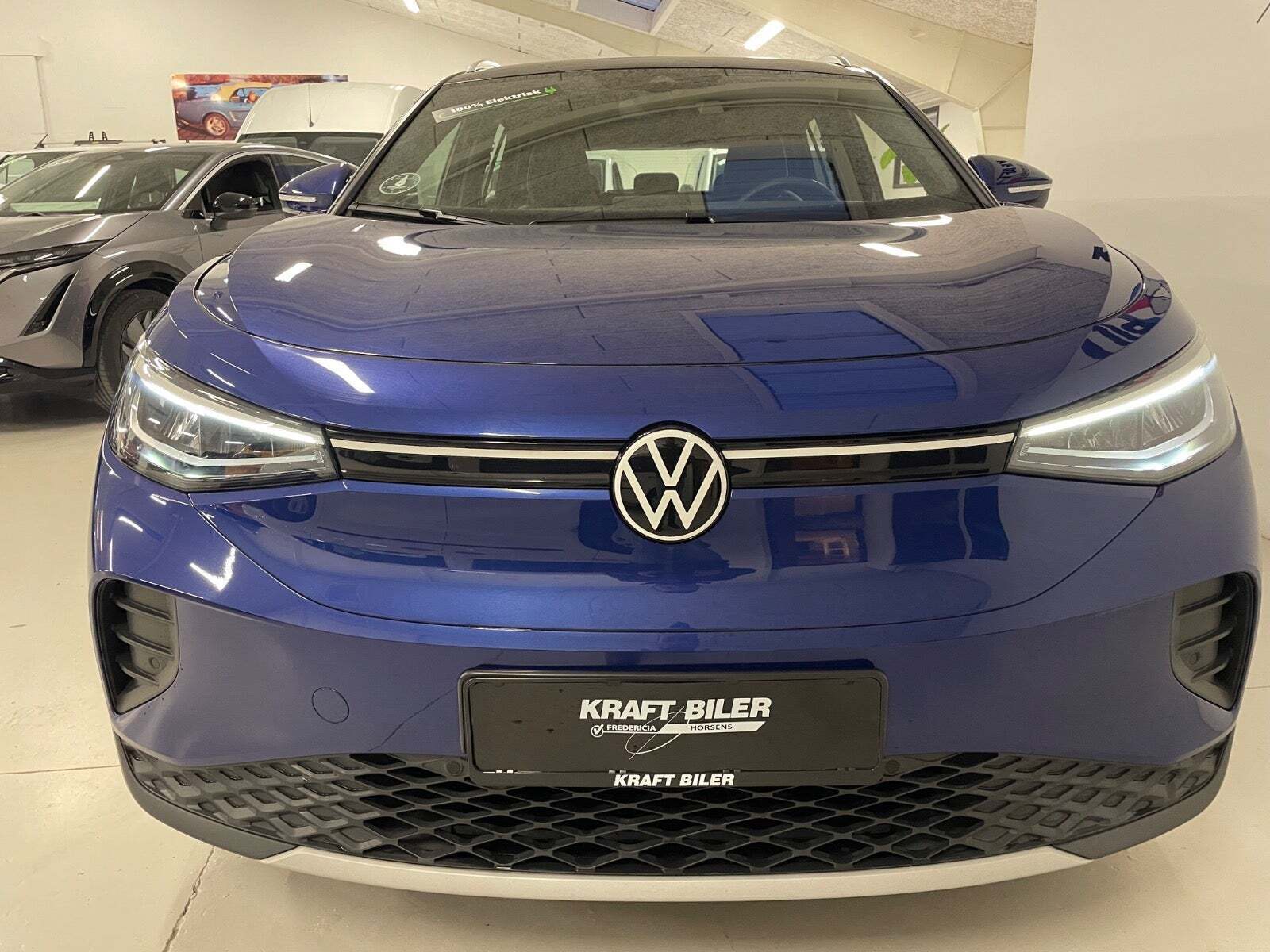 Blå VW ID.4 fra 2021