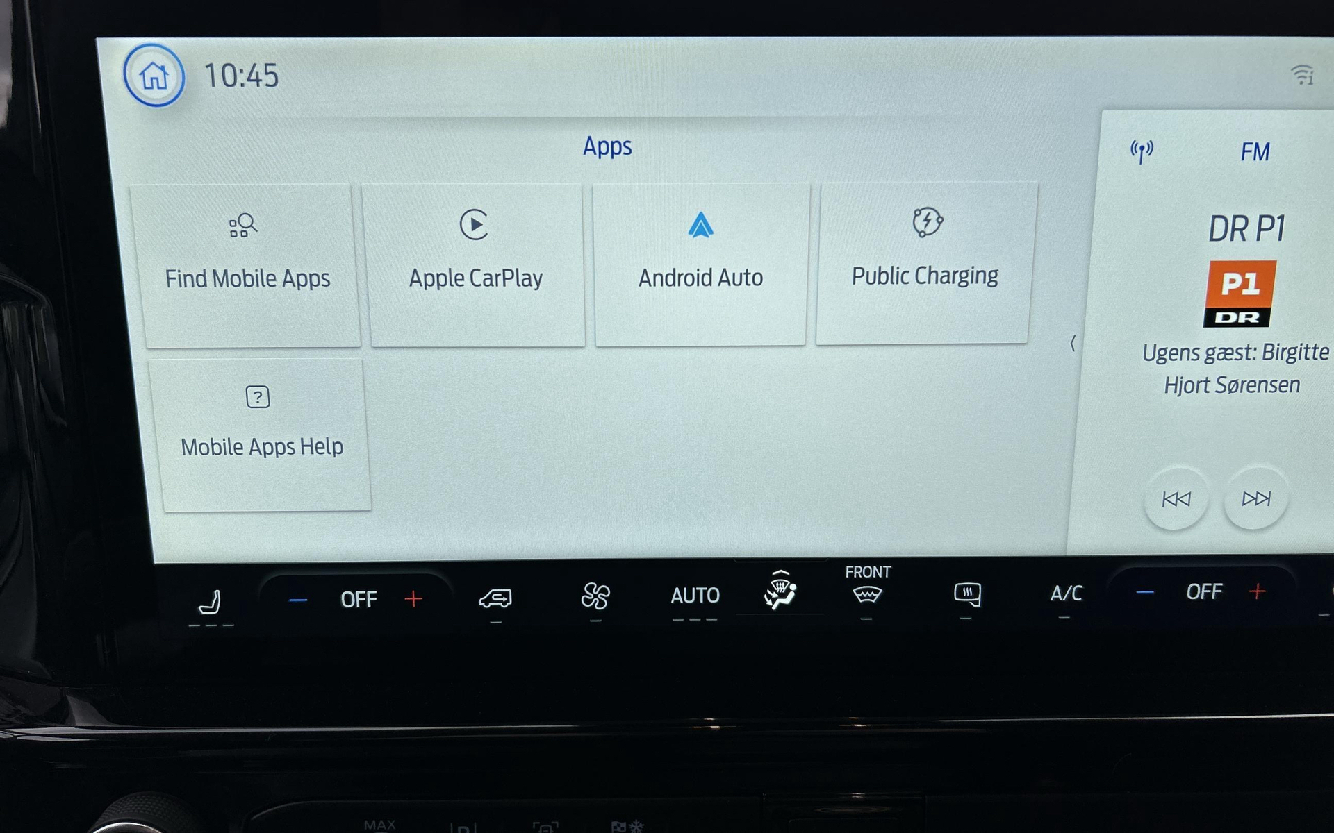 Blå Ford E-Transit Custom fra 2025
