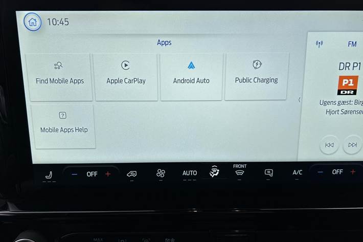 Blå Ford E-Transit Custom fra 2025