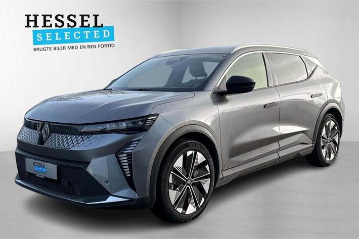 Grå Renault Scenic E-Tech fra 2024 set udefra