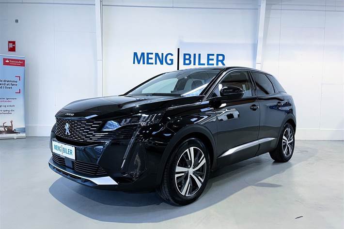 Sort Peugeot 3008 fra 2022 set udefra