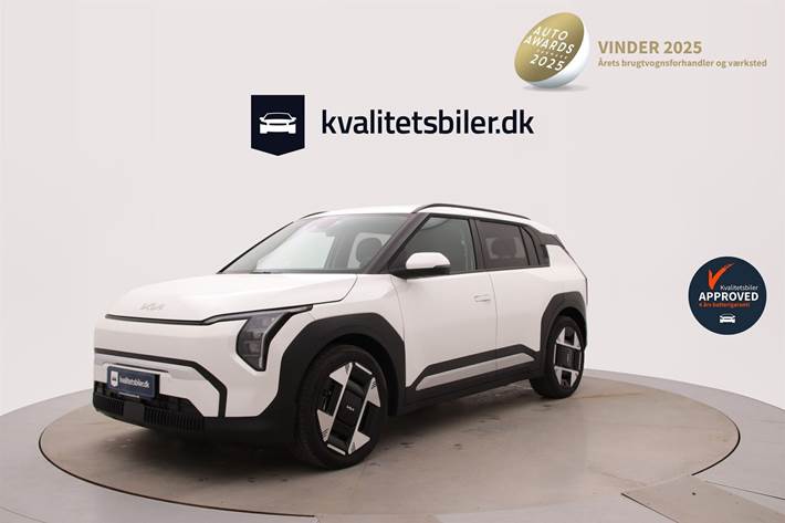 Hvid Kia EV3 fra 2025 set udefra