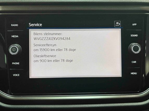 Sort VW T-Roc fra 2019