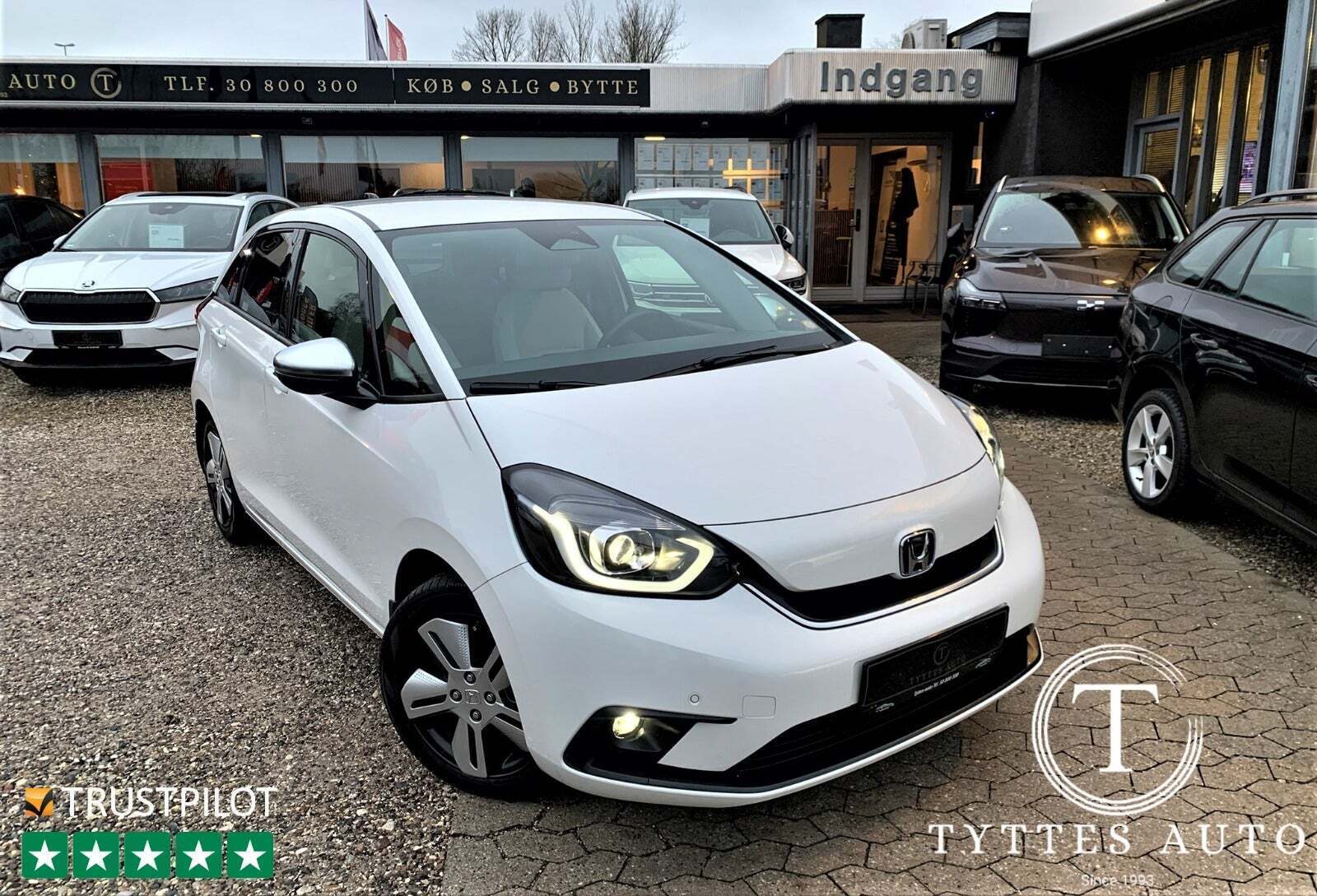 Hvid Honda Jazz fra 2021