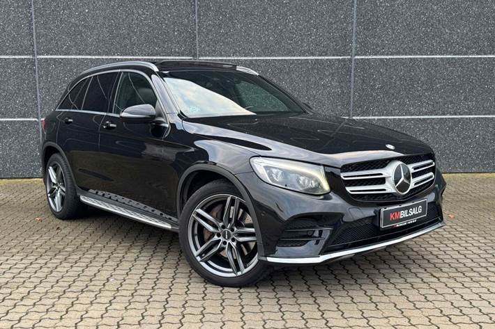 Sort Mercedes GLC250 d fra 2016 set udefra