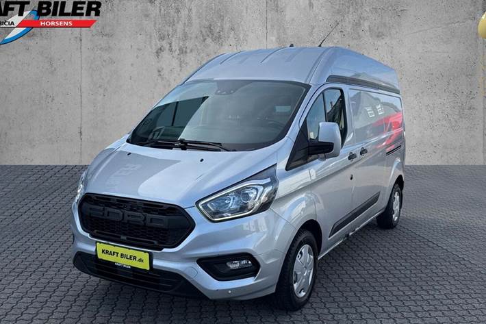 Sølv Ford Transit Custom 300L fra 2022 set udefra