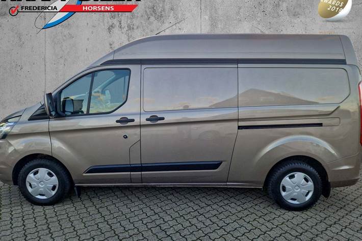 Orange Ford Transit Custom 300L fra 2019