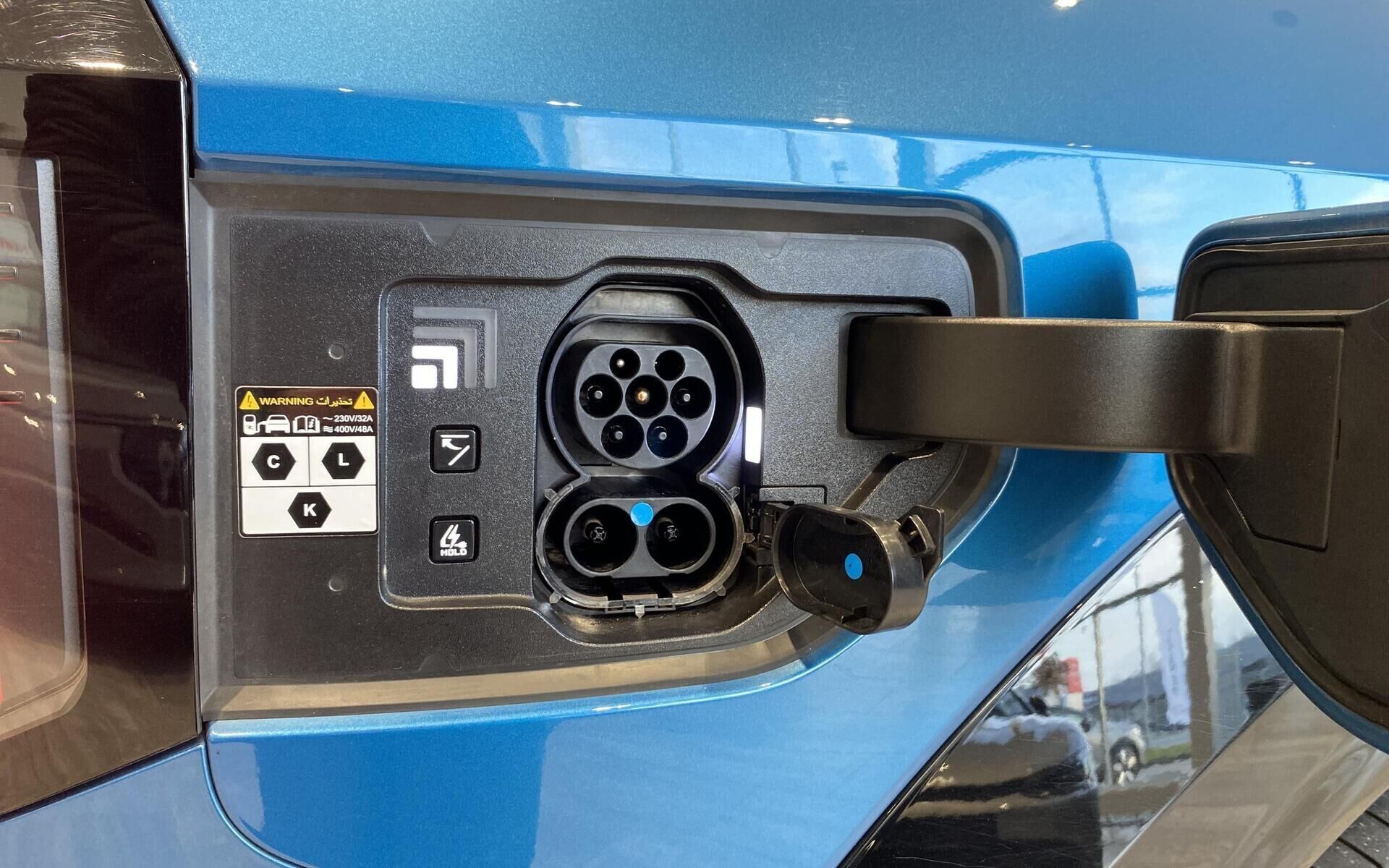 Blå Kia EV9 fra 2025