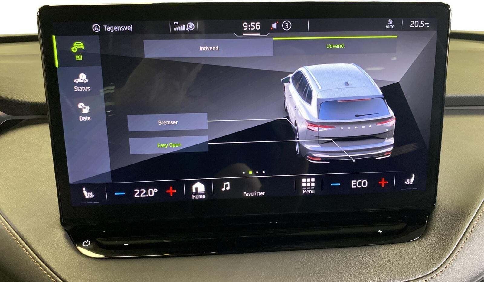 Sort Skoda Enyaq fra 2021