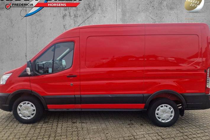 Rød Ford Transit 350 L2 Van fra 2021