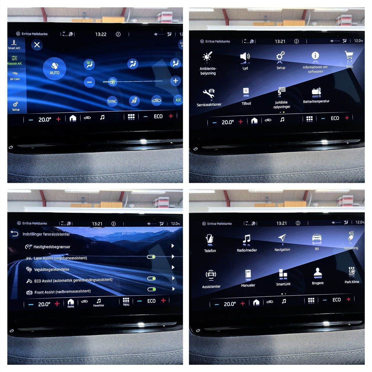 Hvid Skoda Enyaq fra 2021