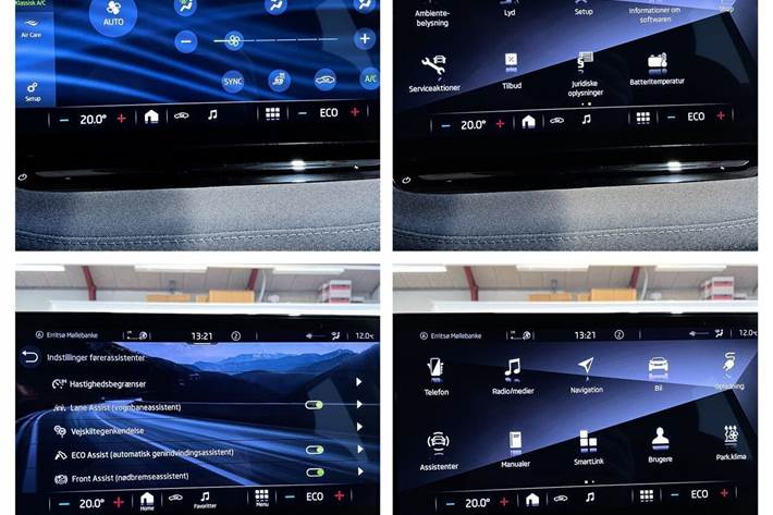 Hvid Skoda Enyaq fra 2021