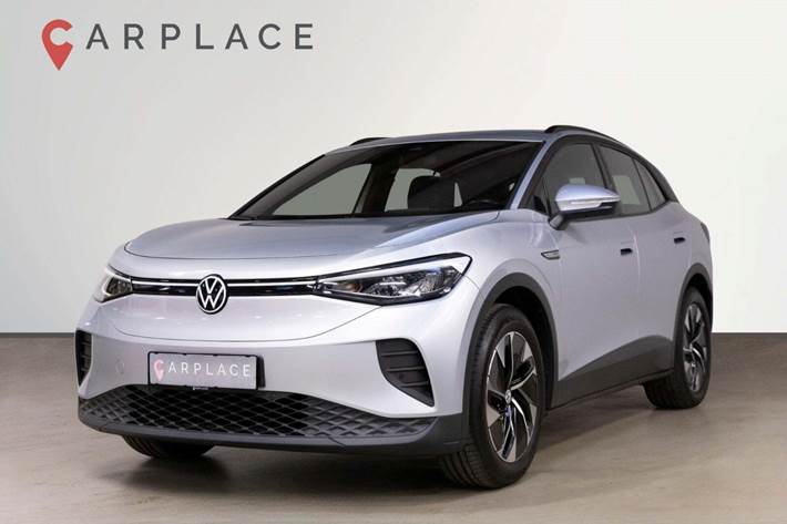 Sølv VW ID.4 fra 2021 set udefra