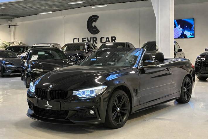 Sort BMW 430i fra 2017 set udefra