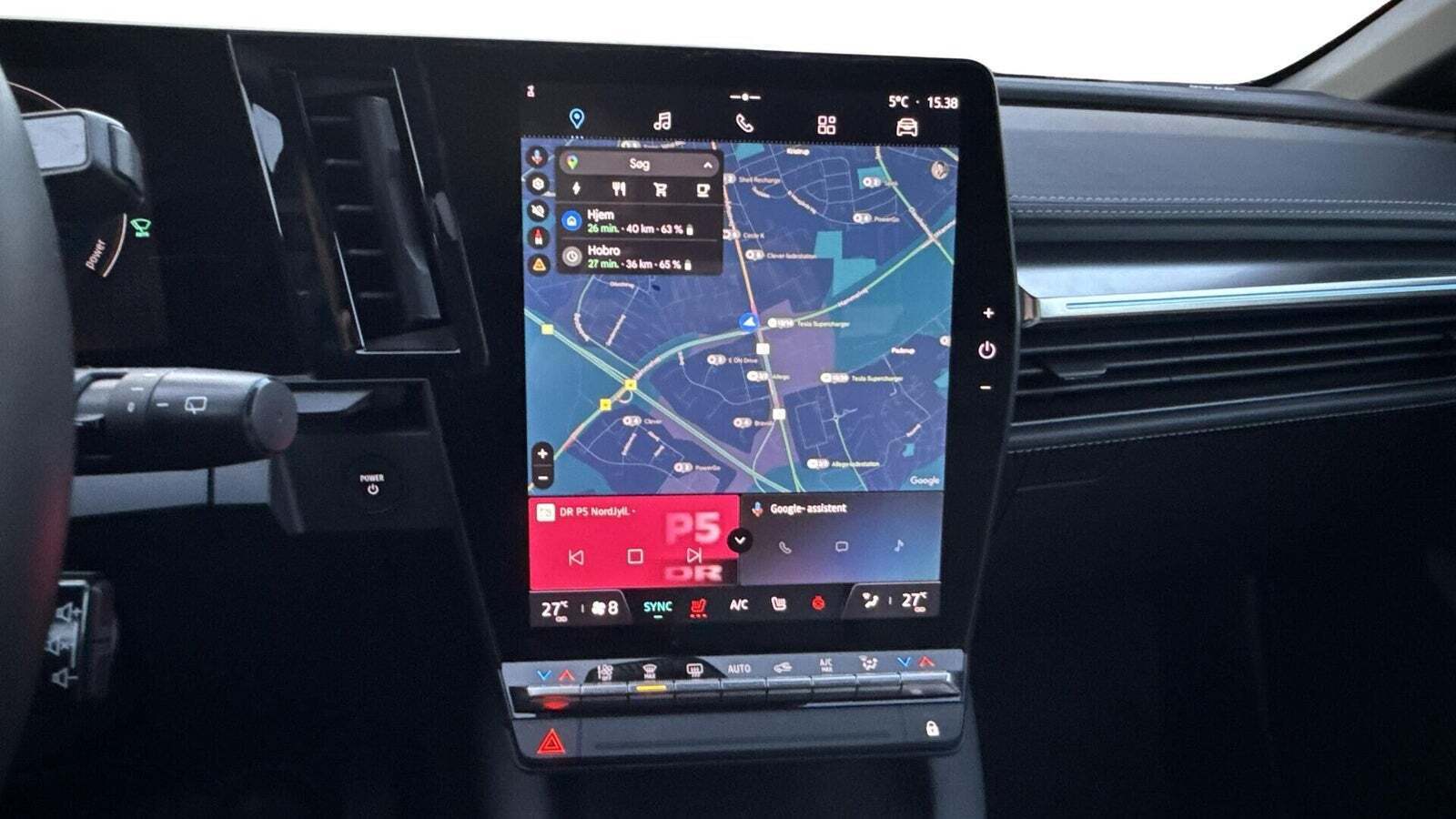 Grå Renault Megane E-Tech fra 2023