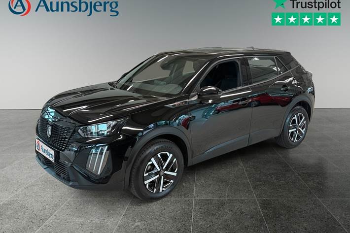 Sort Peugeot e-2008 fra 2025 set udefra