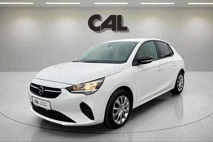 Hvid Opel Corsa-e fra 2022 set udefra