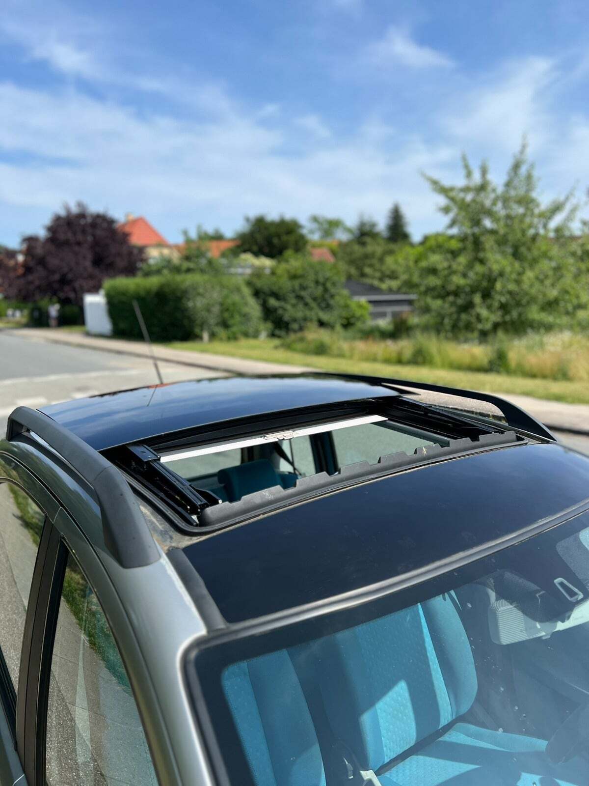 Sølv Fiat Panda fra 2004