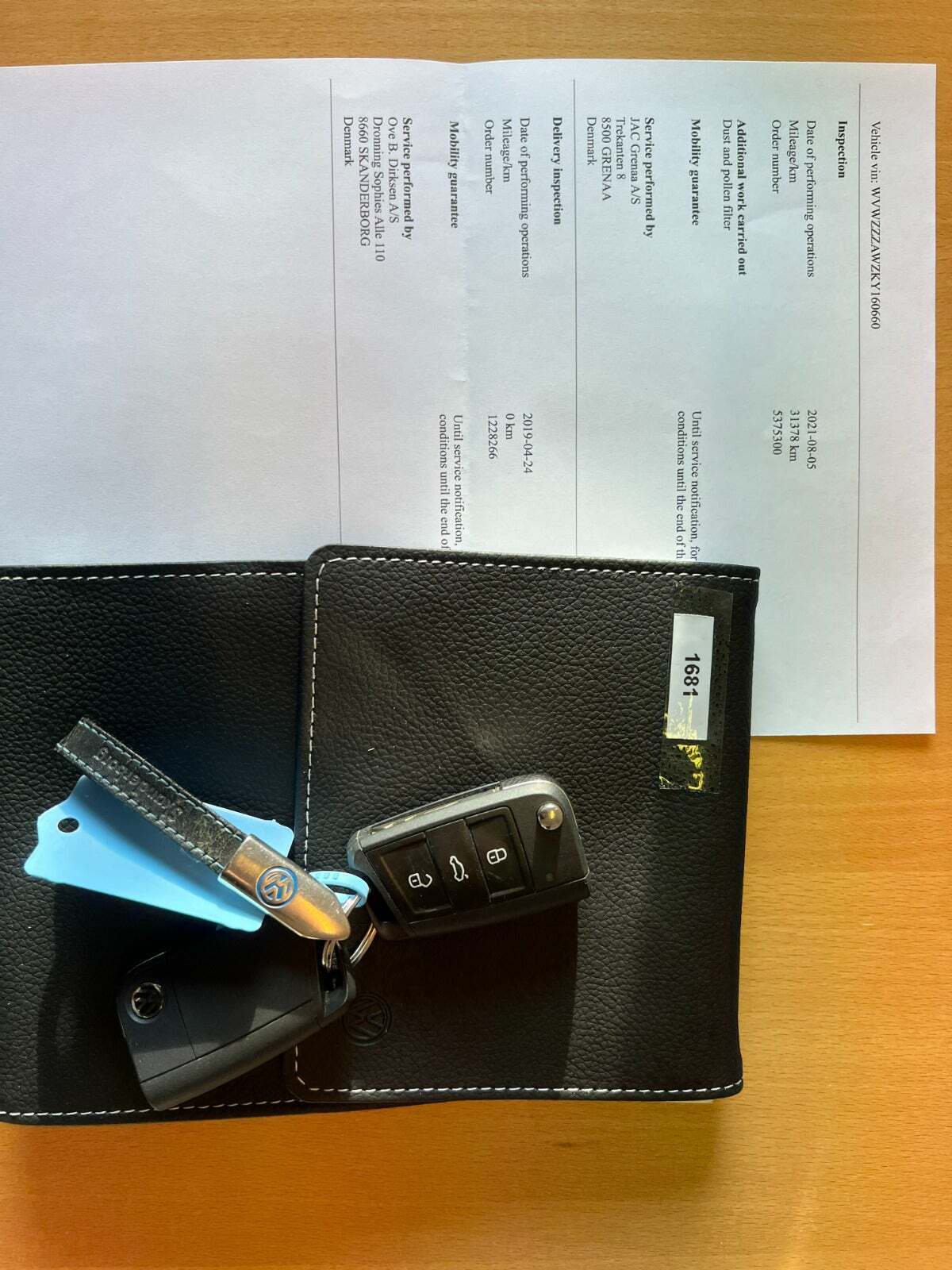 Sort VW Polo fra 2019