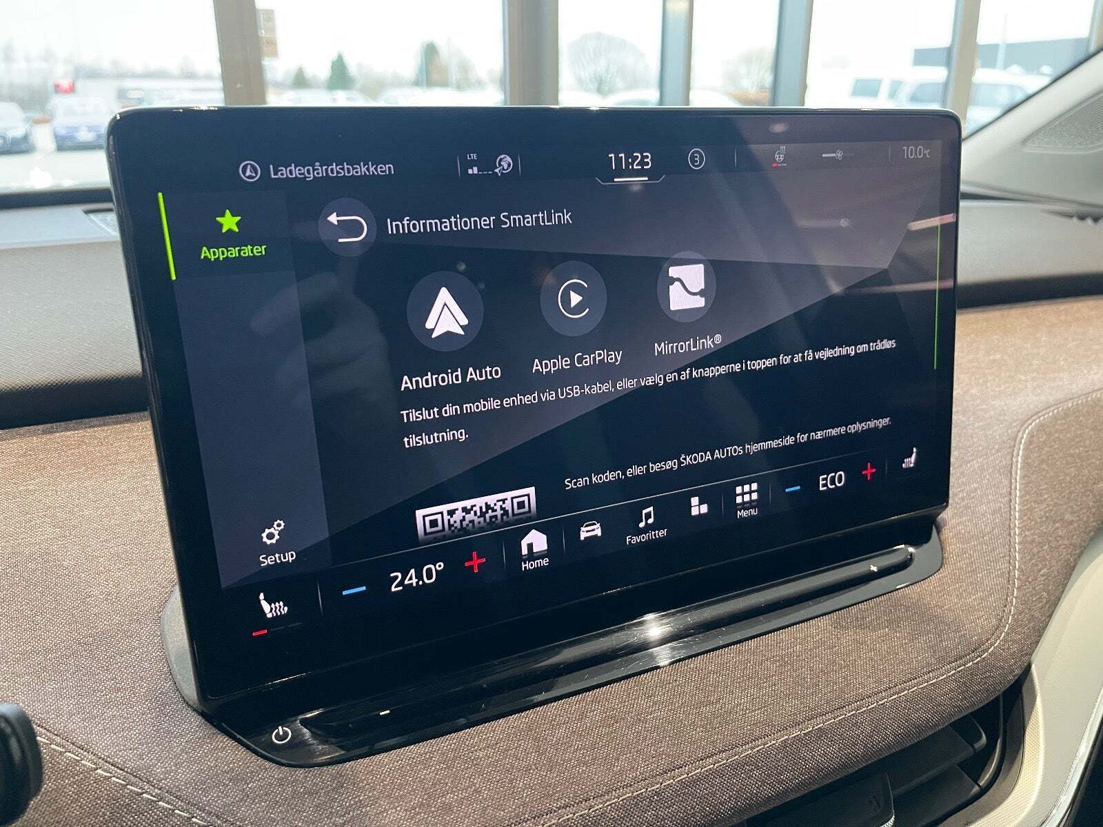 Grå Skoda Enyaq fra 2022