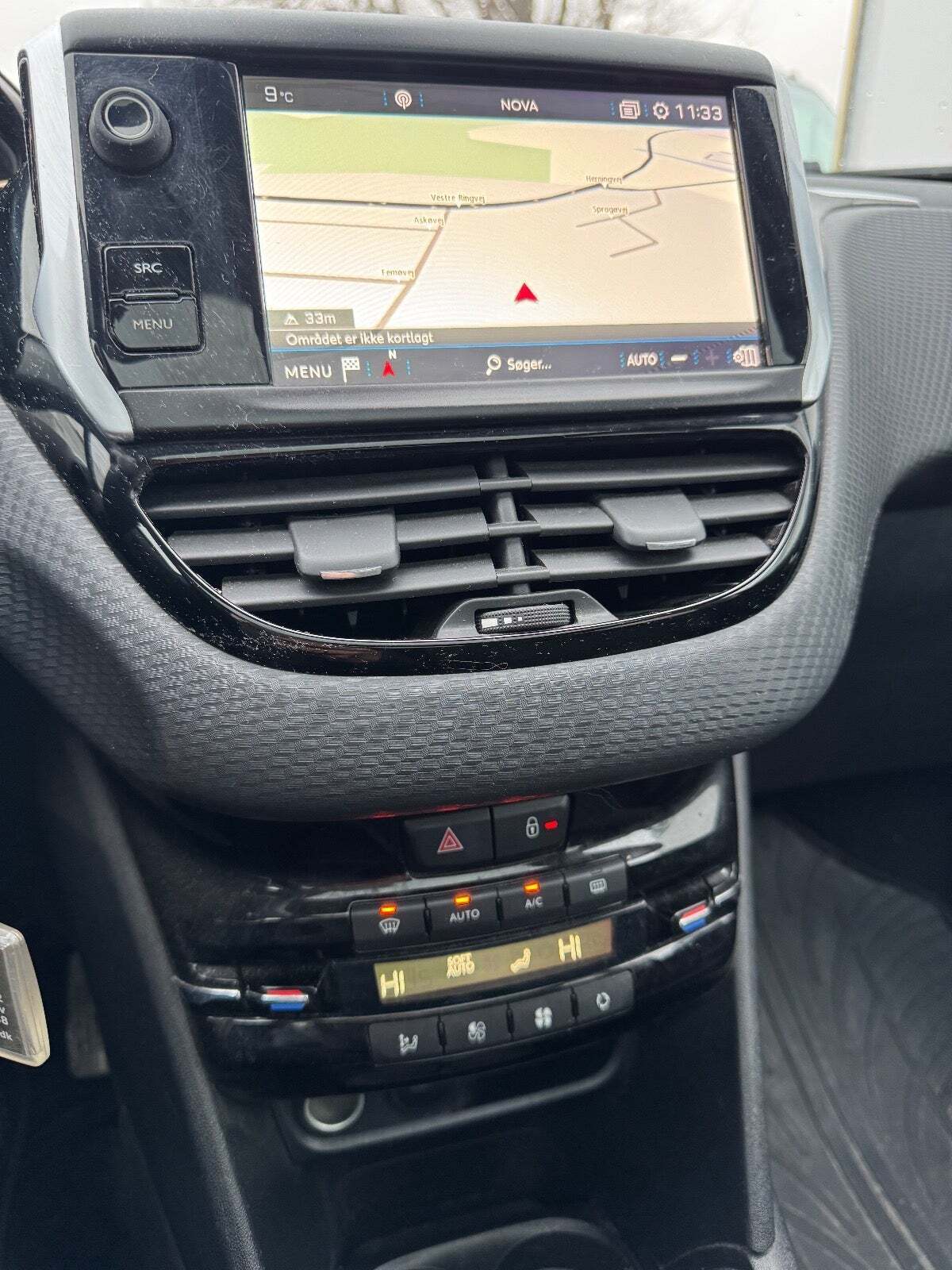 Sort Peugeot 208 fra 2018