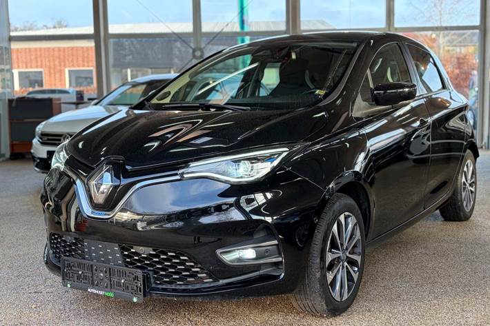 Sort Renault Zoe fra 2020 set udefra