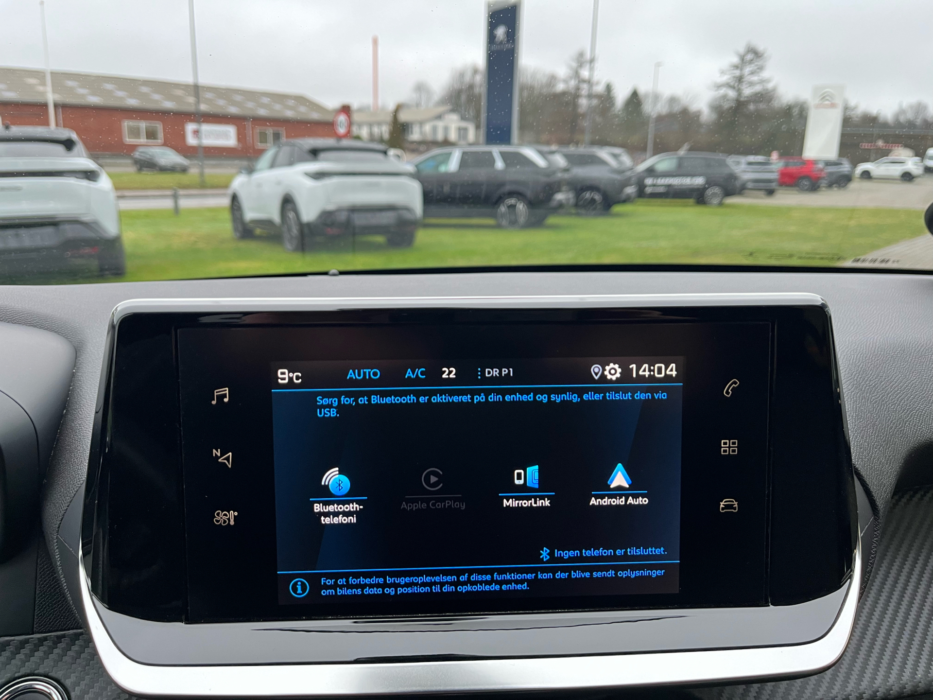 Grå Peugeot 208 fra 2022