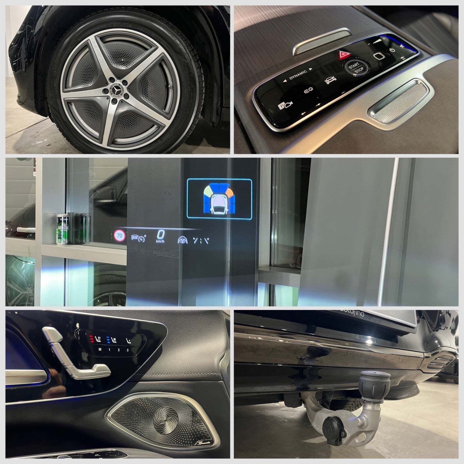 Sort Mercedes EQS450 SUV fra 2024