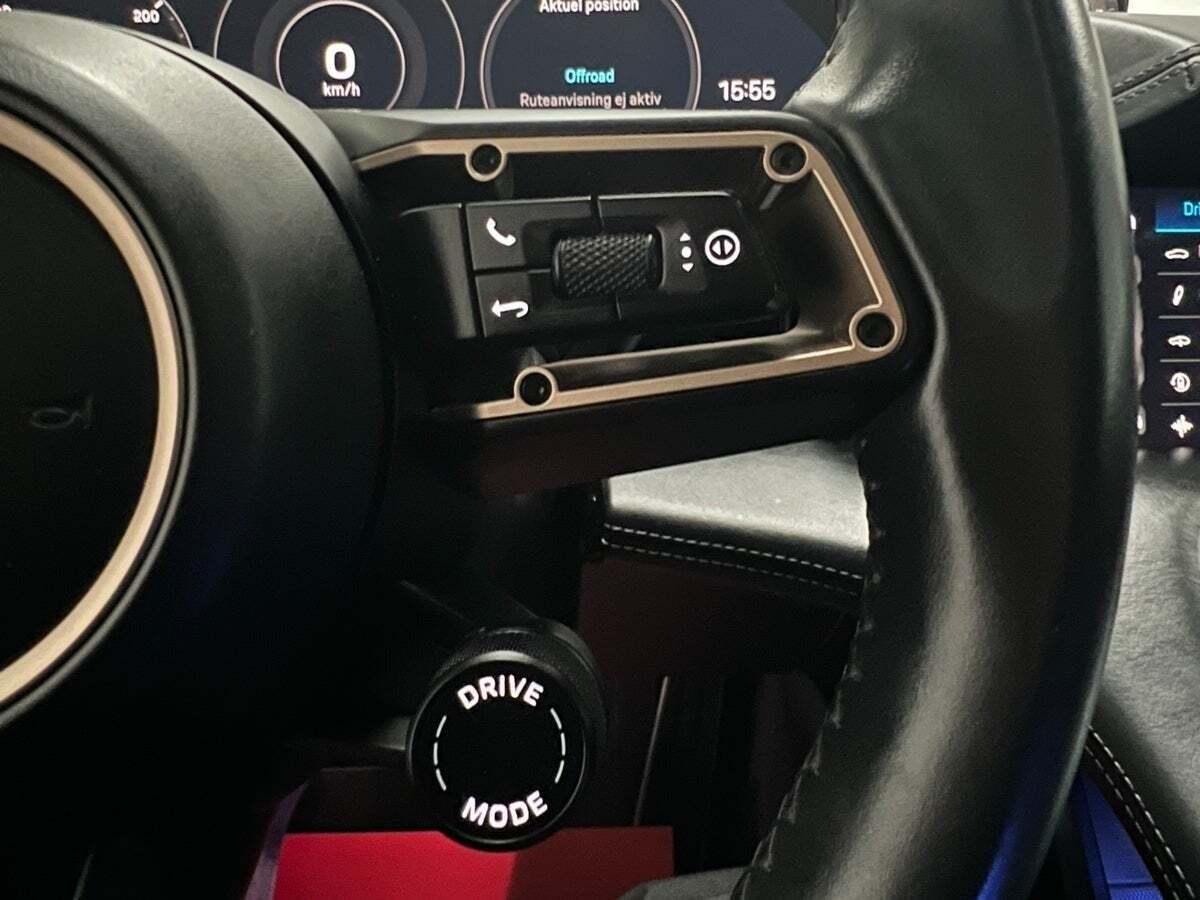 Blå Porsche Taycan Turbo fra 2020